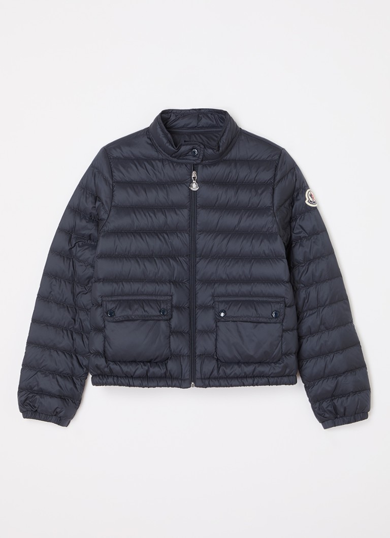 Moncler Meisjes Lans puffer jack met donsvulling in de kleur Donkerblauw, maat: 152