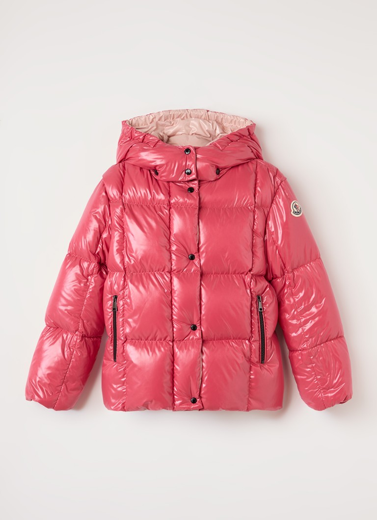 Moncler Meisjes Parana puffer jack met donsvulling in de kleur Koraalrood, maat: 164