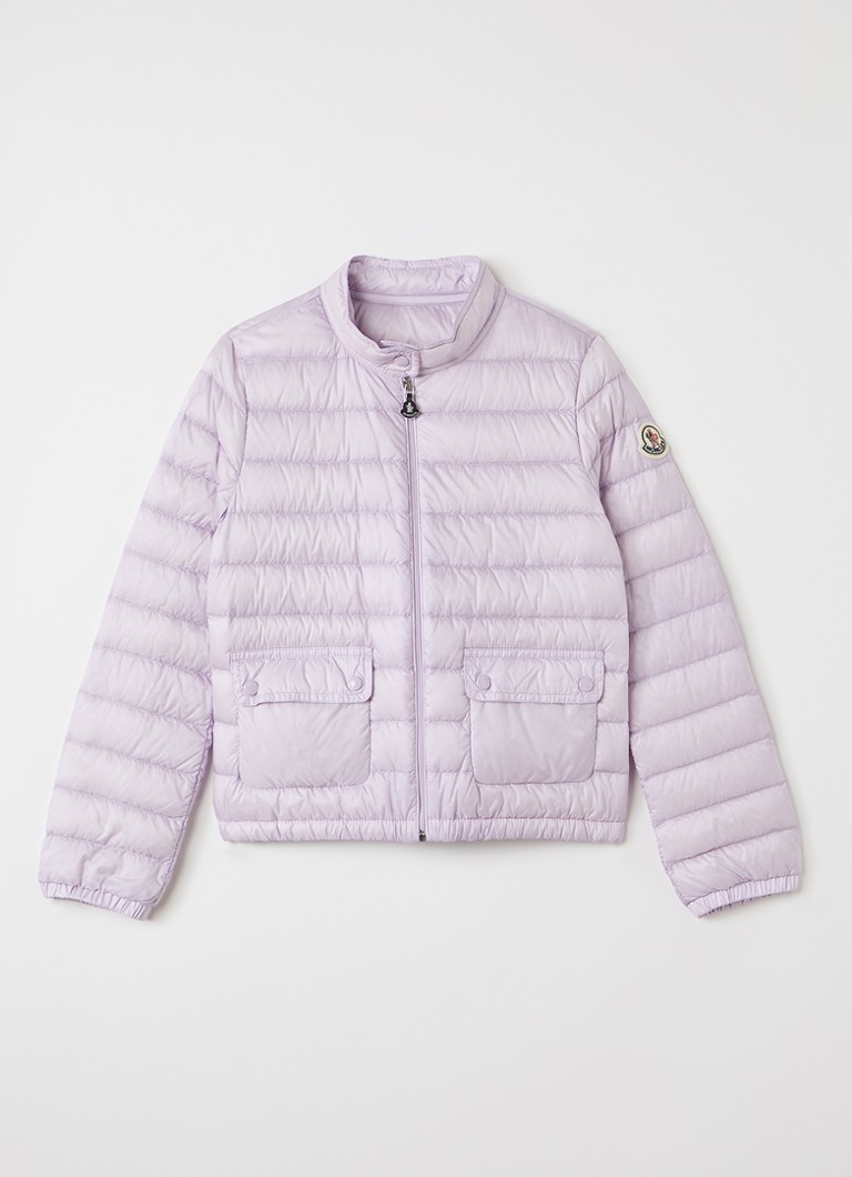 Moncler Meisjes Lans puffer jack met donsvulling in de kleur Lichtpaars, maat: 12A=152
