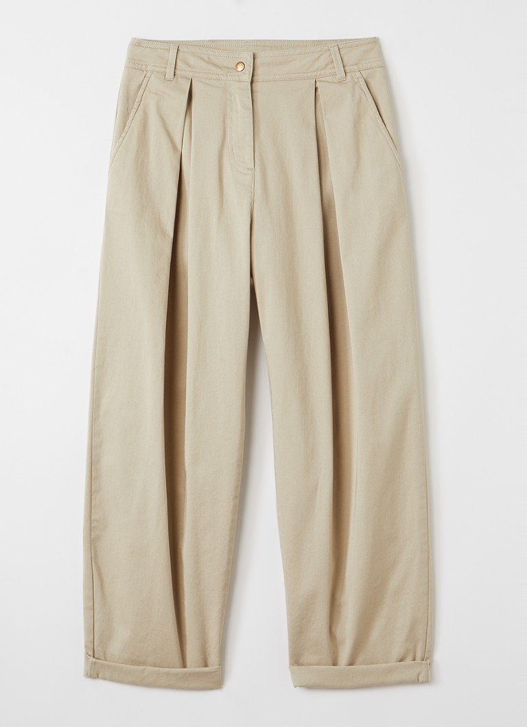 Moncler Meisjes Tapered fit chino met steekzakken in de kleur Beige, maat: 14A=164
