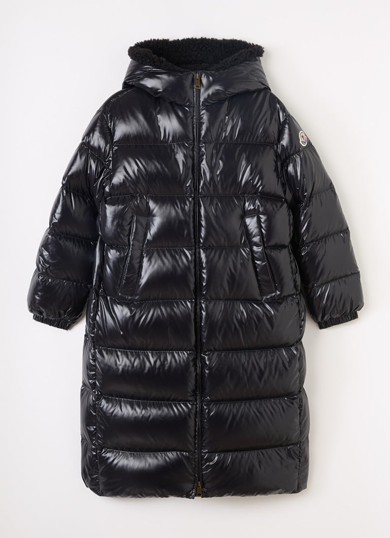 Moncler Meisjes Ganevry gewatteerde parka met donsvulling in de kleur Zwart, maat: 14A=164