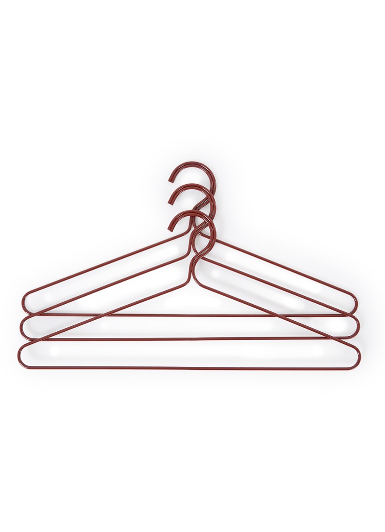 Hay Colour kledinghanger set van 3 Donkerrood - Deal