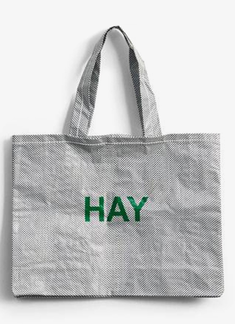 Hay Candy Mono shopper met logo Lichtgrijs - Deal