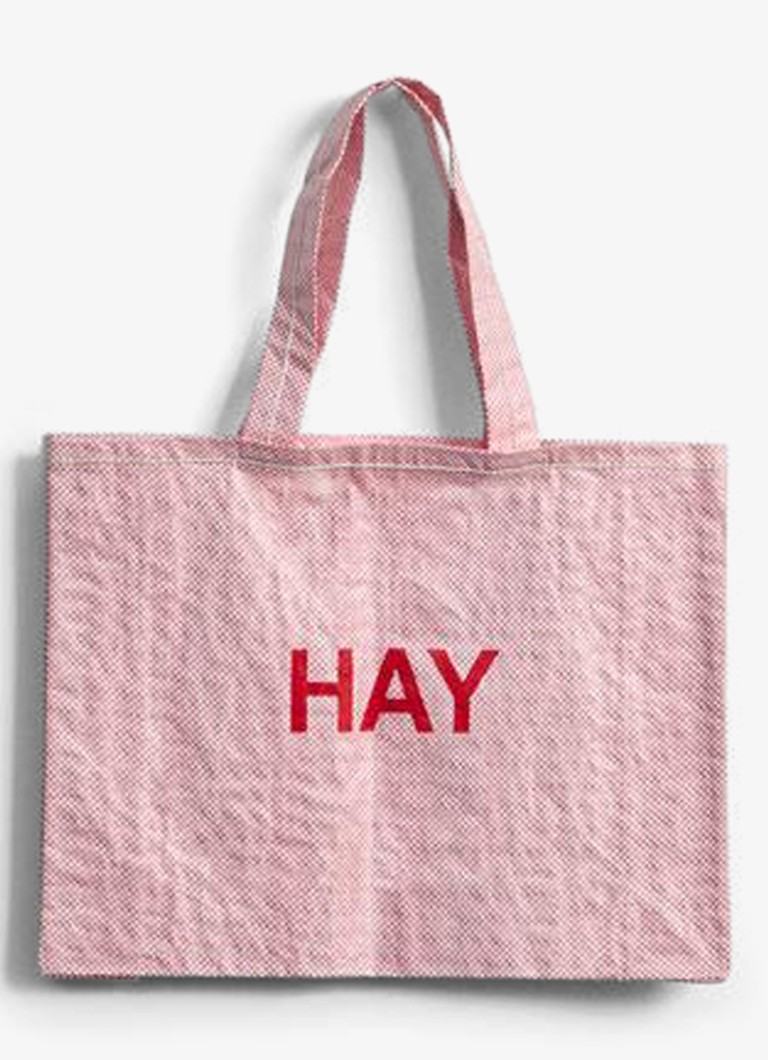 Hay Candy Mono shopper met logo Lichtroze - Deal