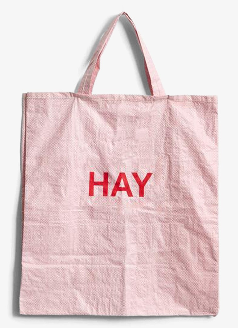 Hay Candy Mono shopper met logo Lichtroze - Deal