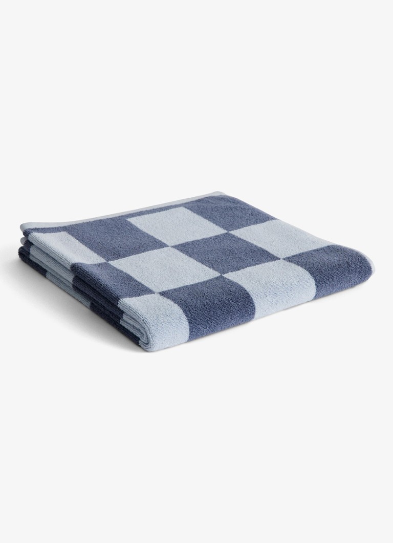 Hay Check badlaken 70 x 136 cm Donkerblauw - Deal