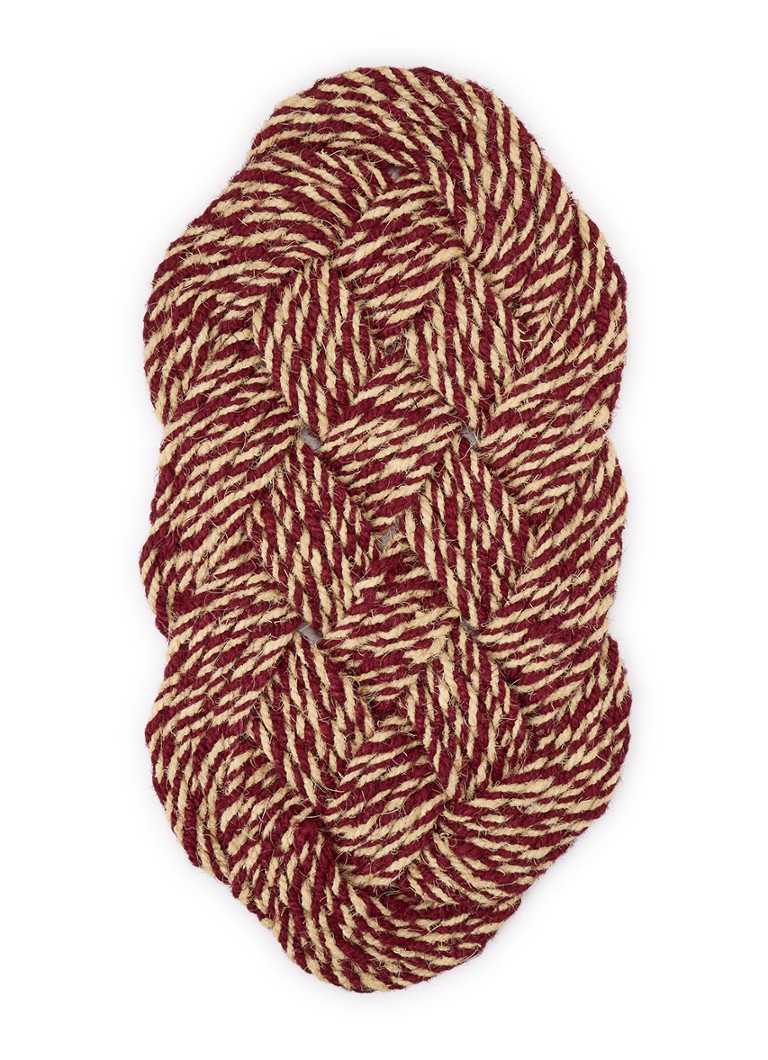 Hay Coco Swirl deurmat 40 x 80 cm Bordeauxrood - Deal