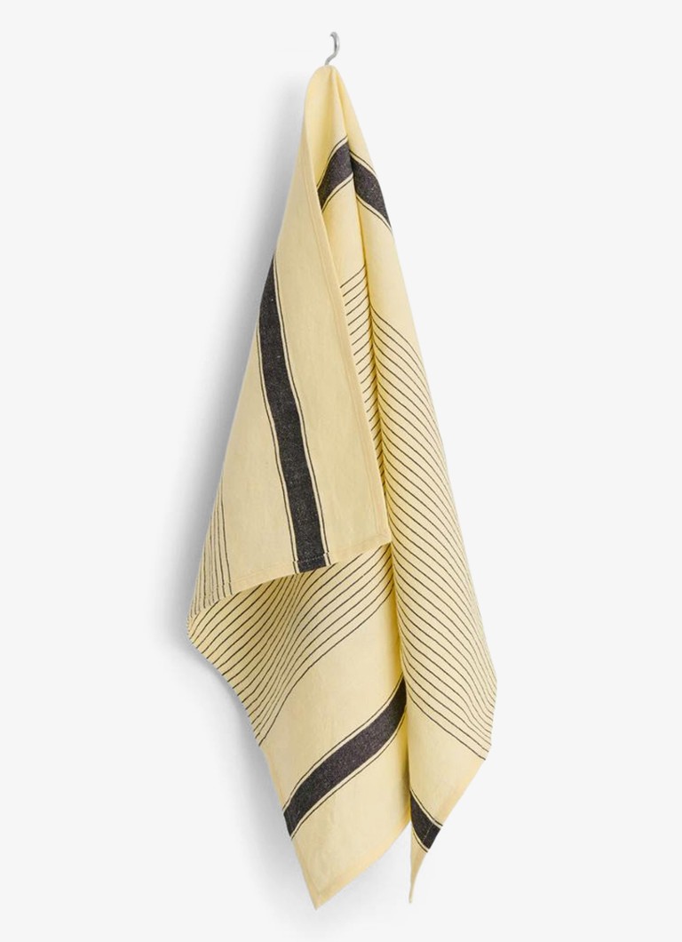 Hay Linear theedoek 52 x 80 cm Vanillegeel - Deal