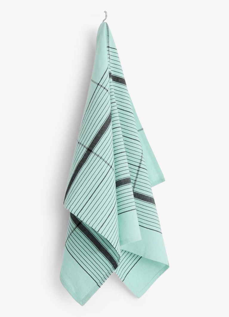 Hay Linear theedoek 52 x 80 cm Turquoise - Deal