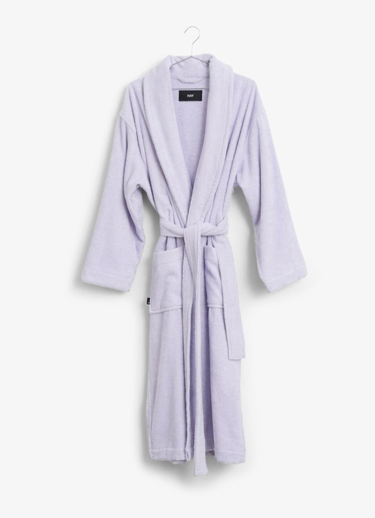 Hay Dames Mono badjas met steekzakken in de kleur Lavendel, maat: S/M