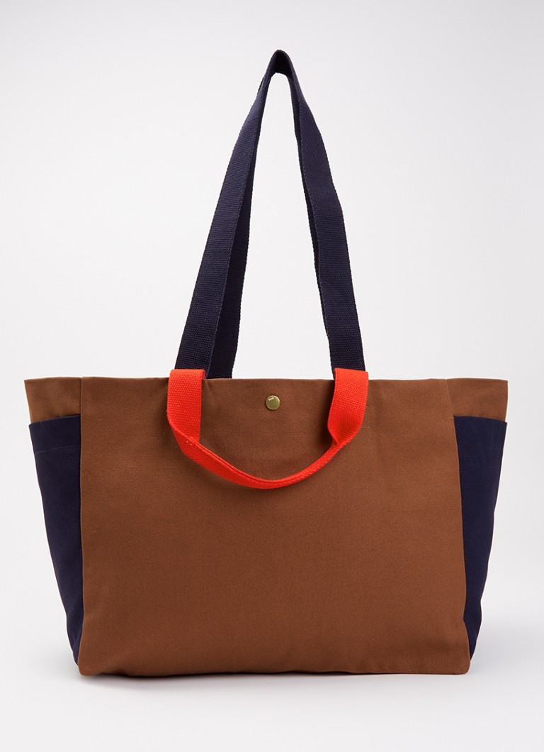 Hay Dames Weekend Small shopper van canvas in de kleur Bruin, maat: s