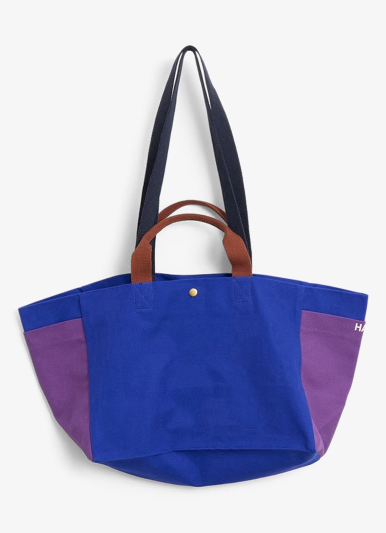 Hay Dames Weekend Small shopper van canvas in de kleur Kobaltblauw, maat: s