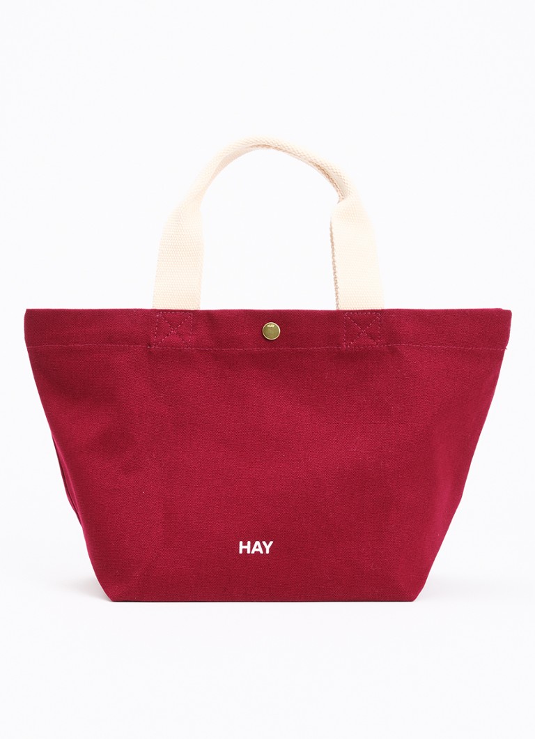 Hay Dames Shopper met logo in de kleur Cranberryrood, maat: 1maat