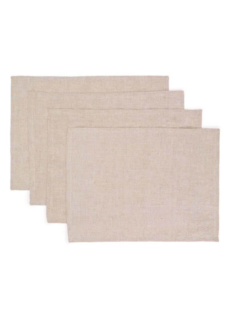 Hay Tavolo servet 31 x 43 cm set van 4 Donkerbeige - Deal