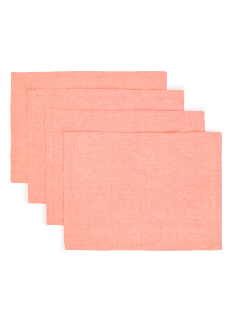 Hay Tavolo servet 31 x 43 cm set van 4 Koraalroze - Deal