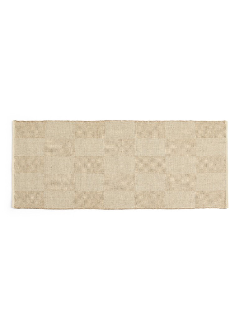 Hay Check vloerkleed 80 x 200 cm Bruin - Deal