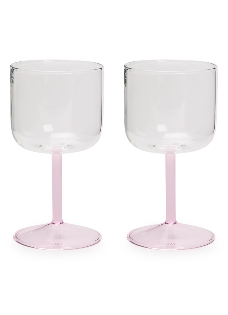 Hay Tint wijnglas 25 cl set van 2 Roze - Deal