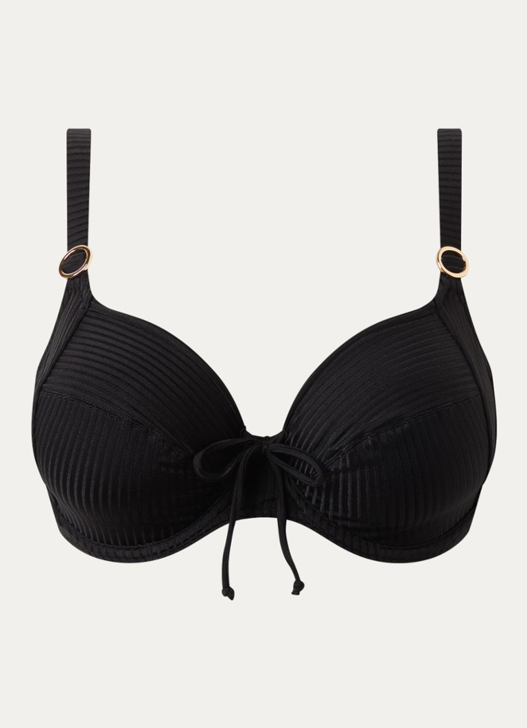 PrimaDonna Dames Delray balconette bikinitop met structuur in de kleur Zwart