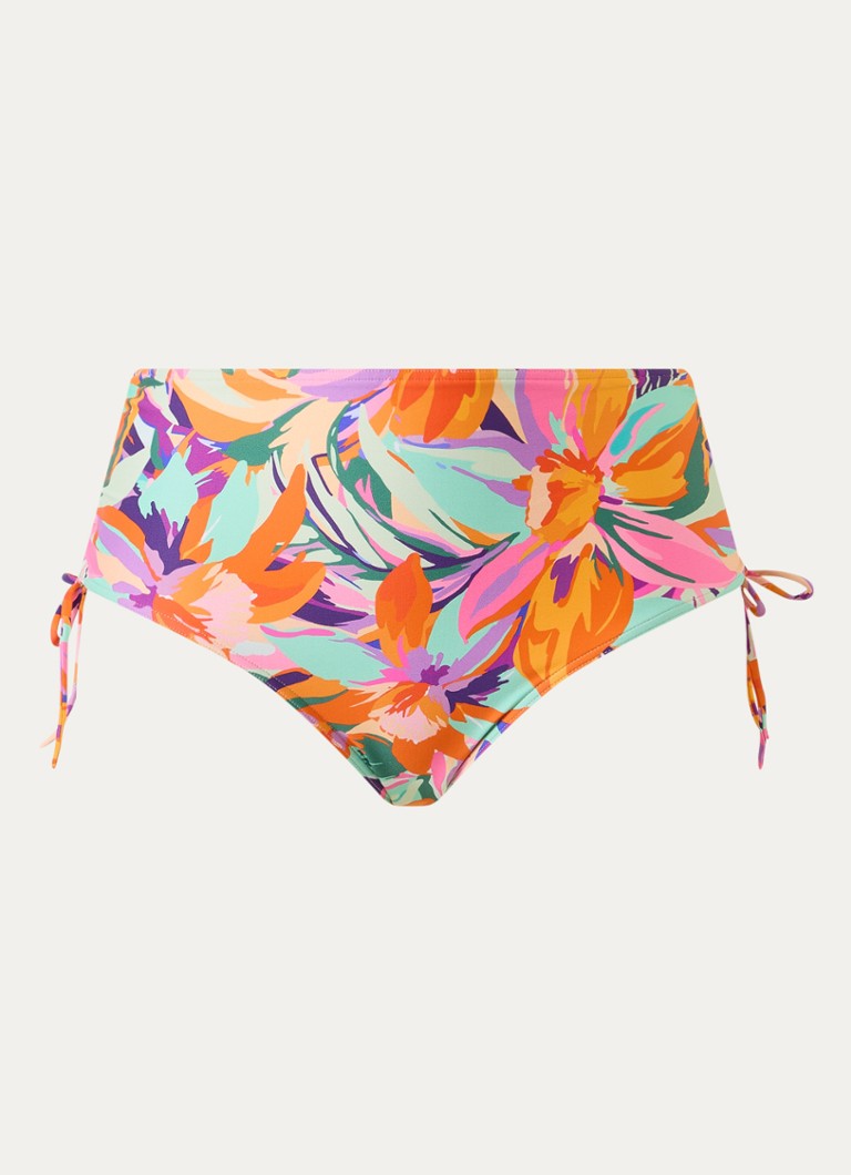 PrimaDonna Dames Varadeo high waisted bikinislip met bloemenprint in de kleur Mint