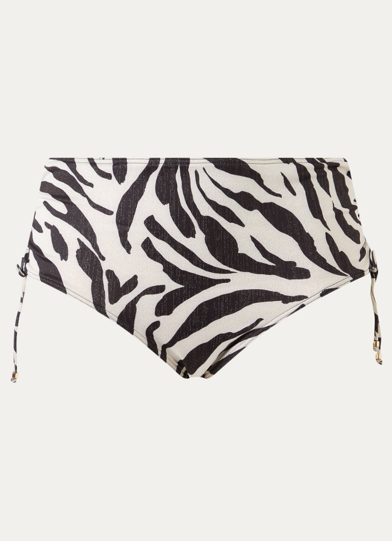PrimaDonna Dames Dalice hipster bikinislip met zebraprint en lurex in de kleur Wit