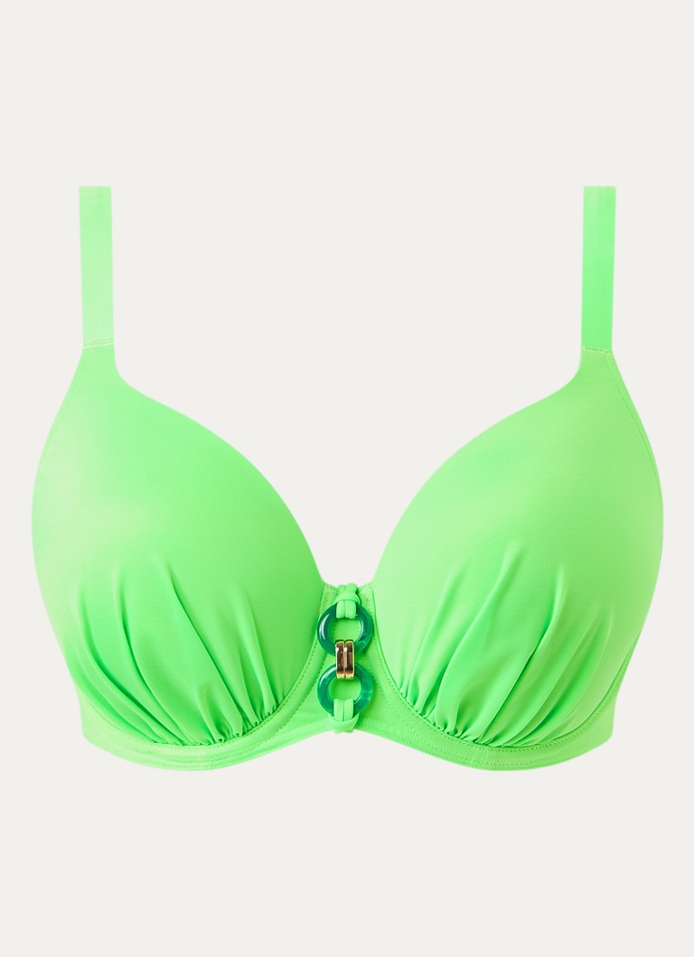PrimaDonna Dames Pilon voorgevormde bikinitop met beugel in de kleur Felgroen