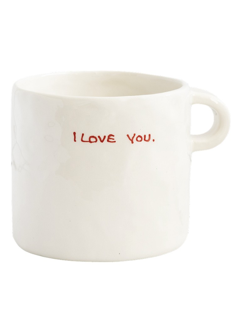 Anna + Nina I Love You mok 500ml Gebroken wit - Deal