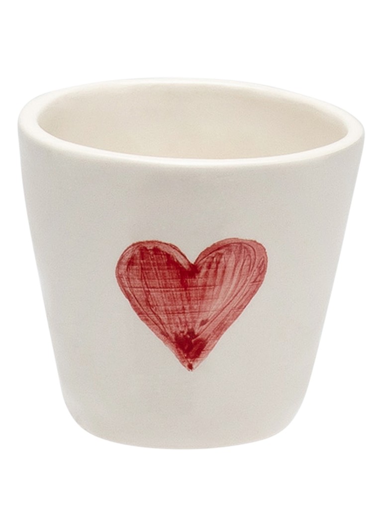 Anna + Nina Queen Of Hearts espressokopje 8 cl Donkerrood - Deal