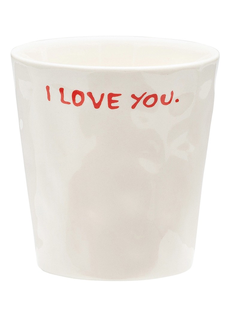 Anna + Nina I Love You kopje 20 cl Gebroken wit - Deal