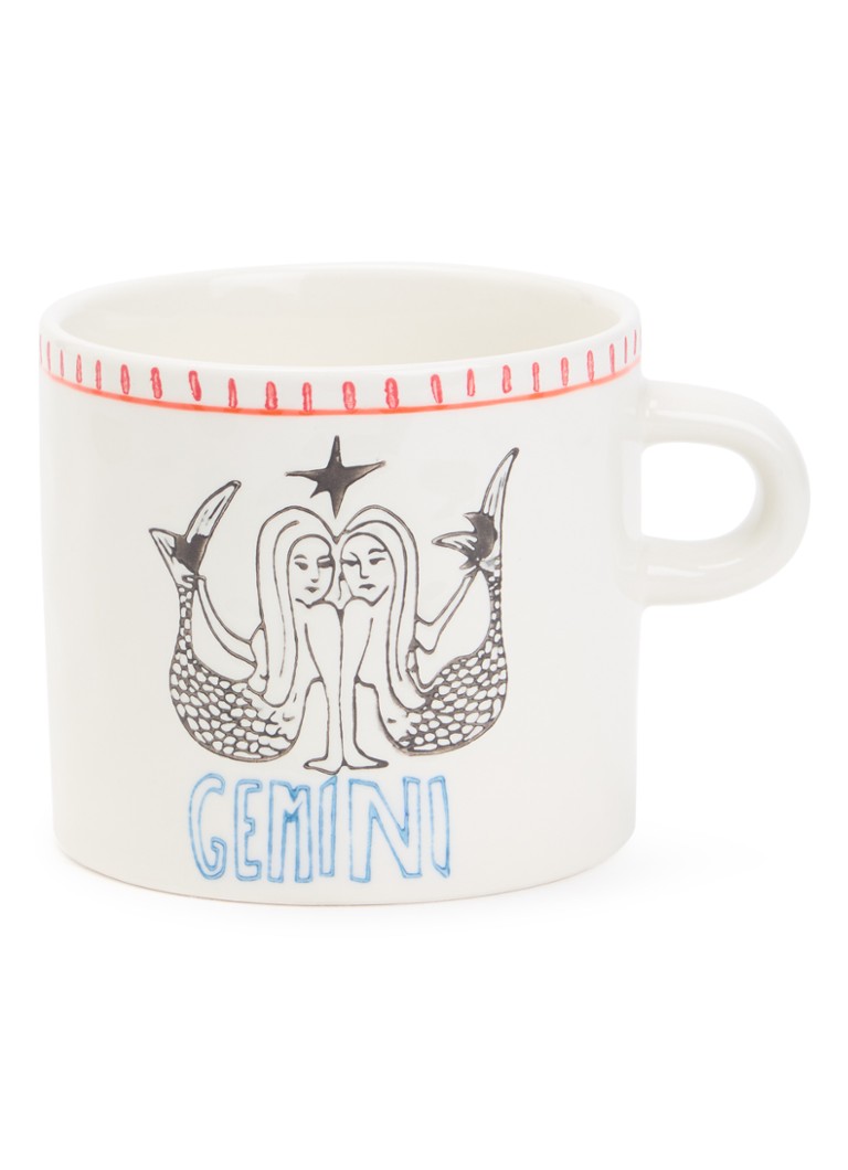 Anna + Nina The Gemini Zodiac mok 50 cl Gebroken wit - Deal