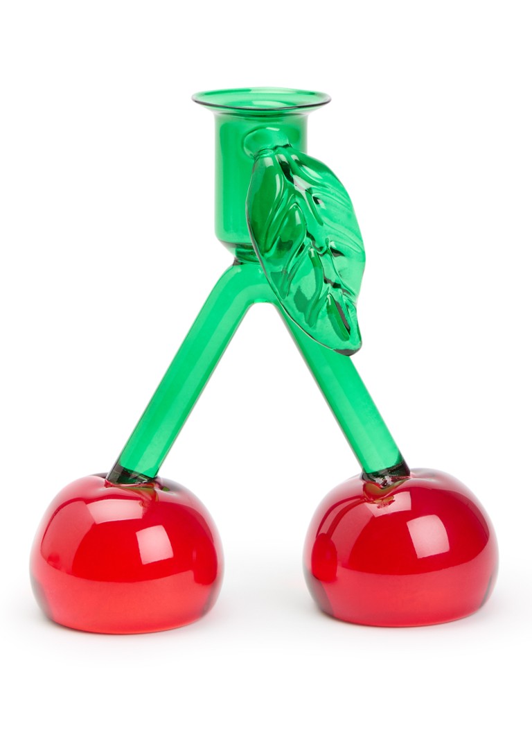 Anna + Nina Cherry kandelaar 14,5 cm Donkerrood - Deal