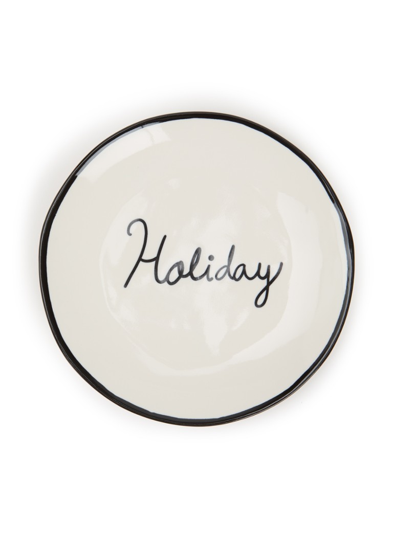Anna + Nina Holiday gebaksbordje 15 cm Gebroken wit - Deal