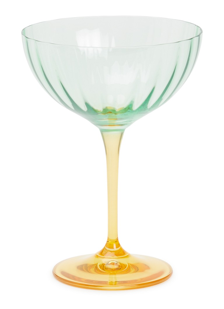 Anna + Nina Jazzy Arancia Optic champange glas Blauw - Deal