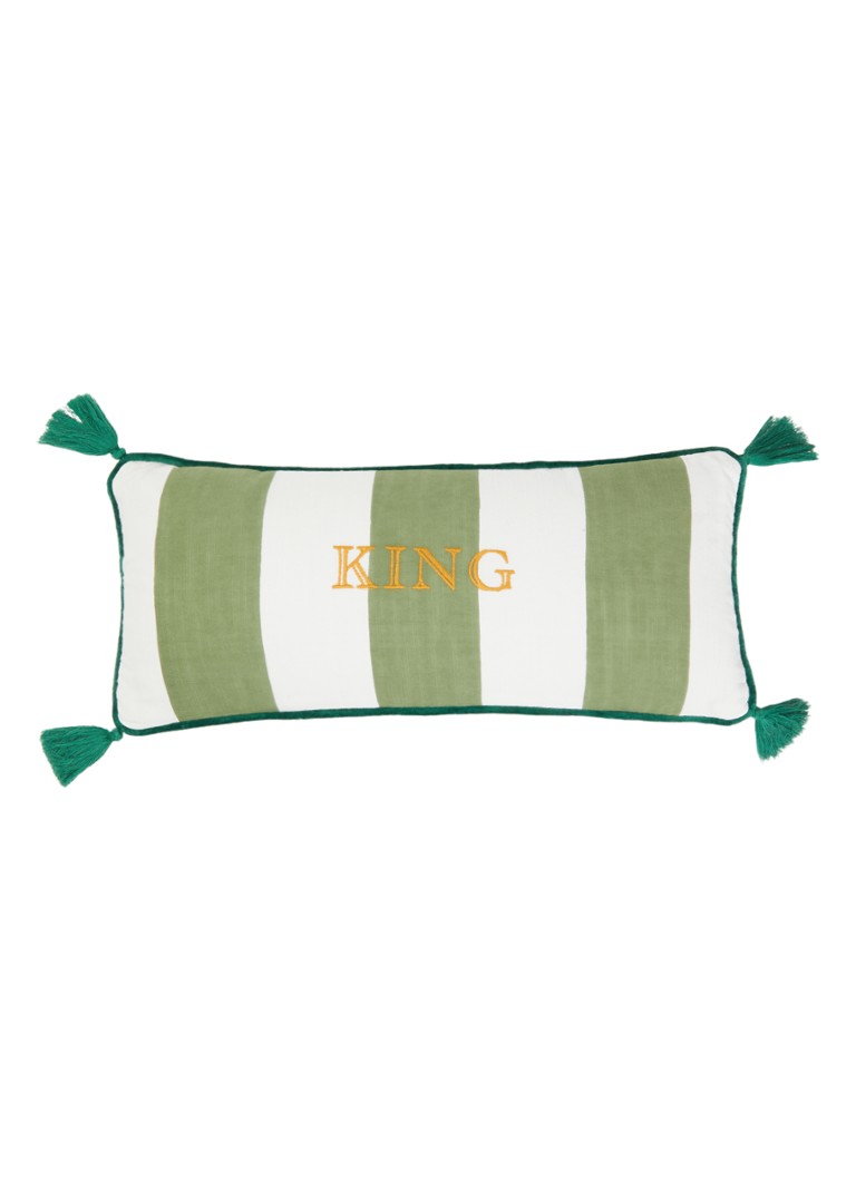 Anna + Nina King sierkussen 20 x 45 cm Groen - Deal