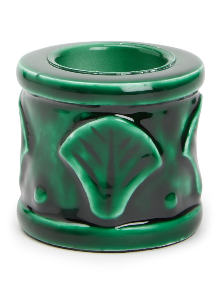 Anna + Nina Laurel Shell waxinelichthouder 6 cm Donkergroen - Deal