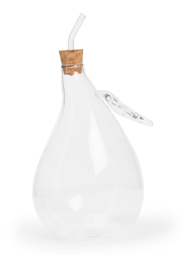 Anna + Nina Pear olie- en azijnfles 65 cl Wit - Deal