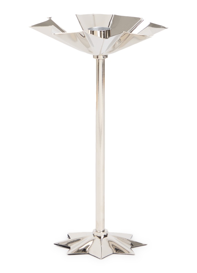 Anna + Nina Tall Frilly Argent kandelaar Zilver - Deal