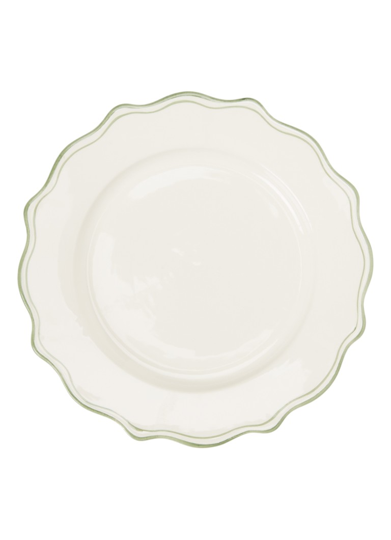 Anna + Nina Basil Scalloped dinerbord 27 cm Gebroken wit - Deal
