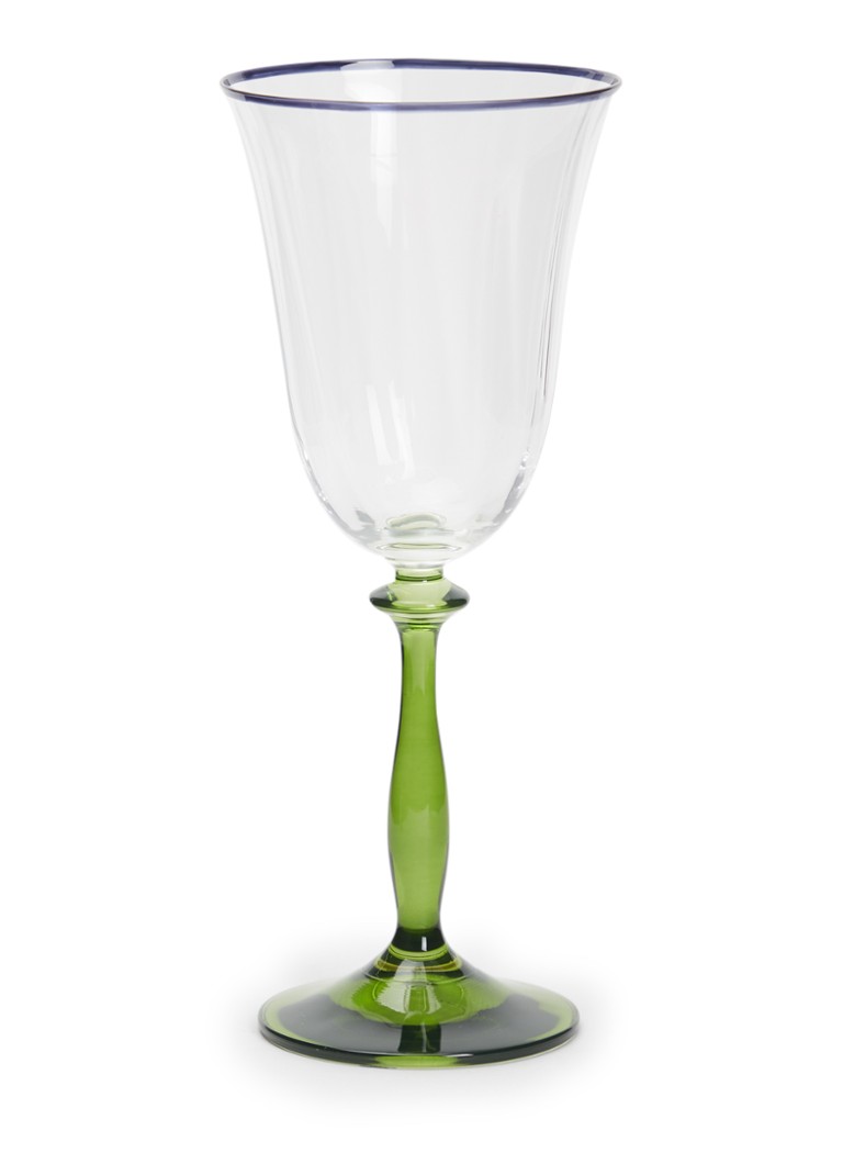 Anna + Nina Freya Optic wijnglas 25 cl Groen