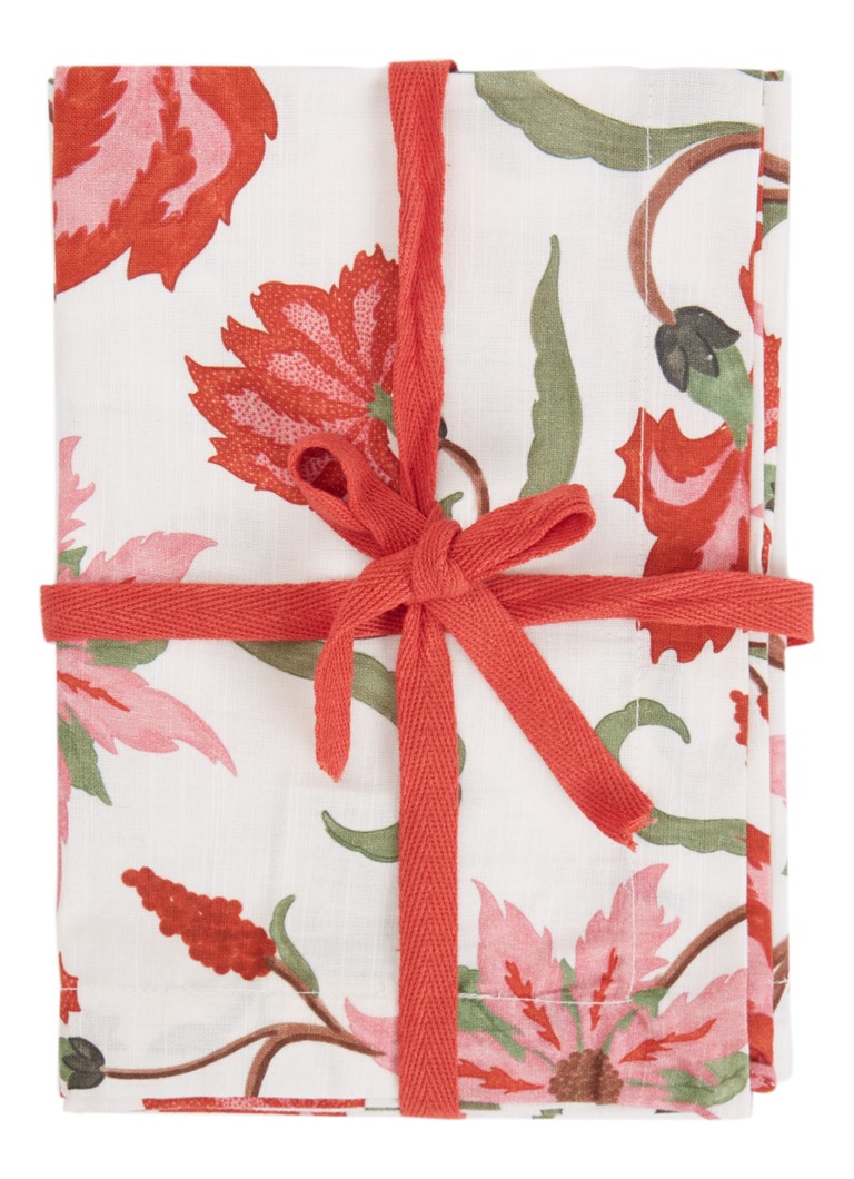 Anna + Nina Garden Reverie servetten 45 x 45 cm Creme - Deal