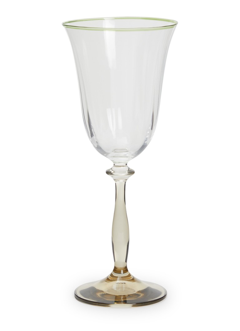 Anna + Nina Lily Optic wijnglas 25 cl Geel - Deal