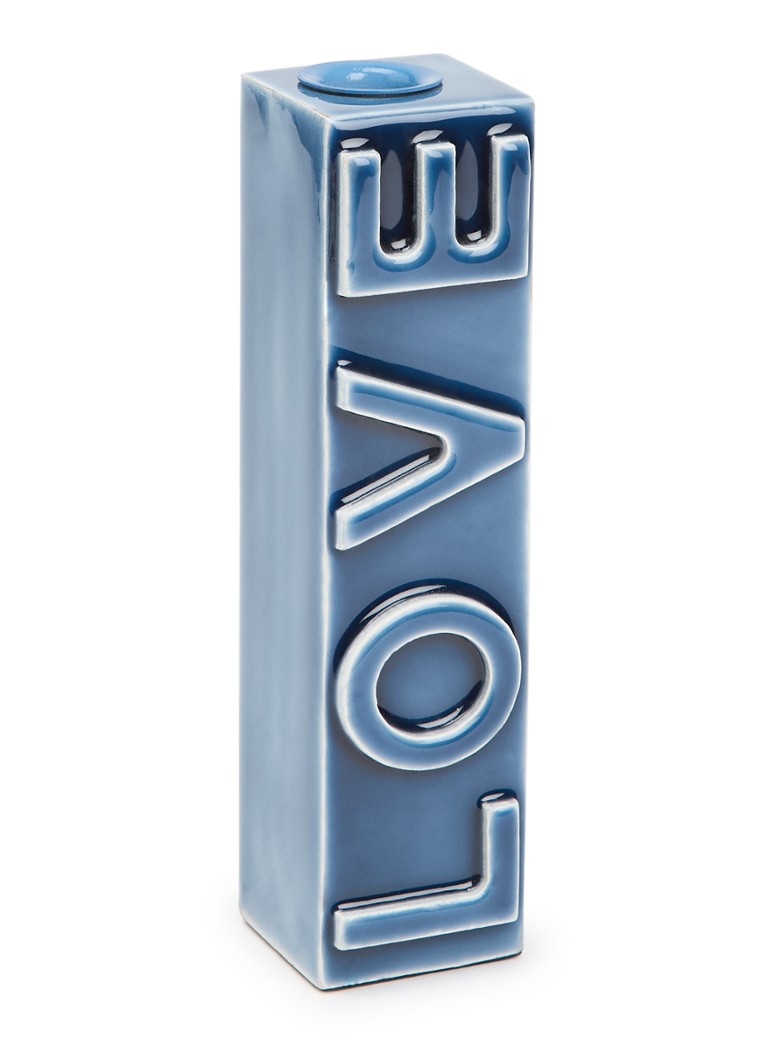Anna + Nina Love Mist kandelaar Blauw - Deal