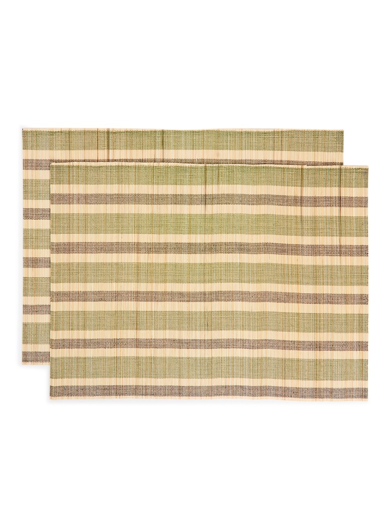 Anna + Nina Spiced Sugar placemat set van 2 Groen - Deal