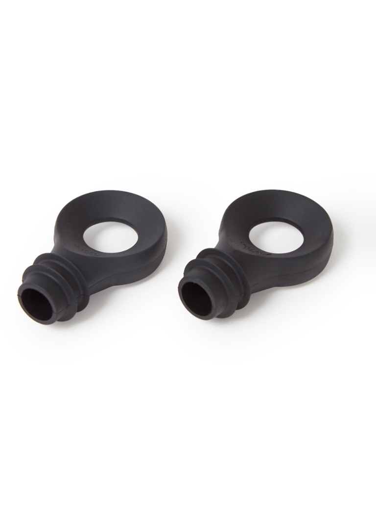 Vacu Vin Flessen stopper set van 2 Zwart - Deal