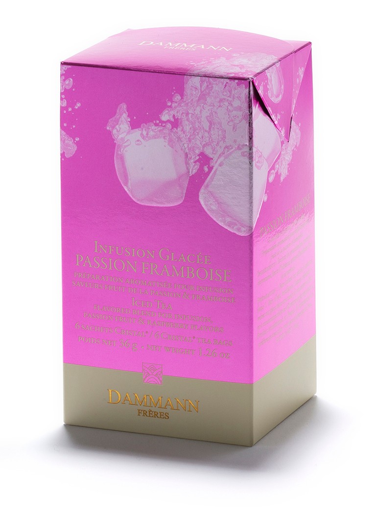 DAMMANN Frères Ice Tea Passievrucht Framboos theezakjes 6 x 30 gram - Deal
