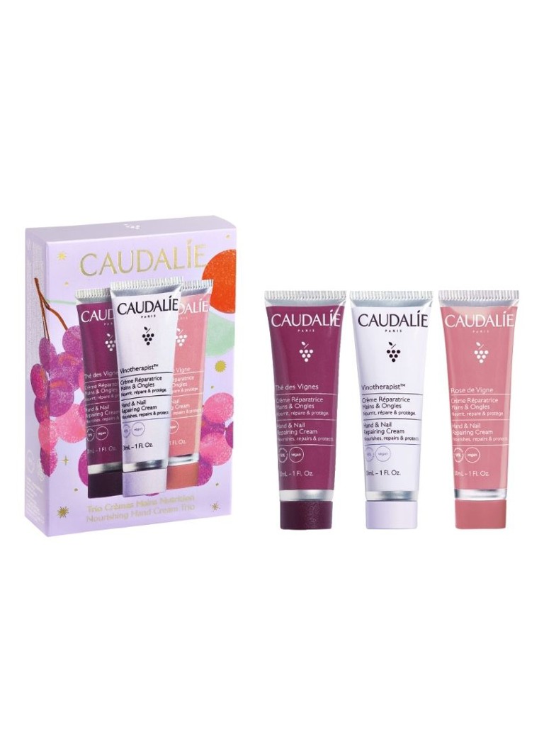 Caudalie Kerst Set Trio Handcrème - verzorgingsset 90ml Cadeausets - Deal