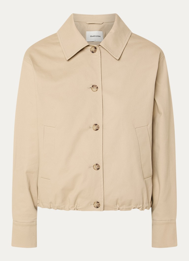 Modström Dames Jack met steekzakken in de kleur Beige