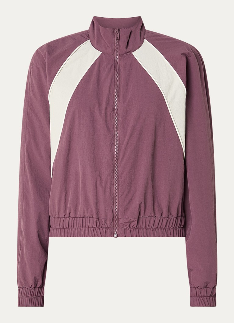 Modström Dames Volmermd jack met opstaande kraag in de kleur Aubergine