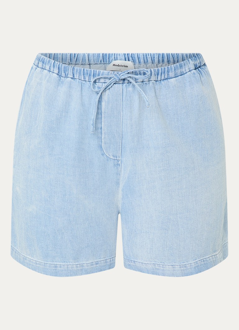 Modström Dames Alvar low waist loose fit korte broek in de kleur Indigo