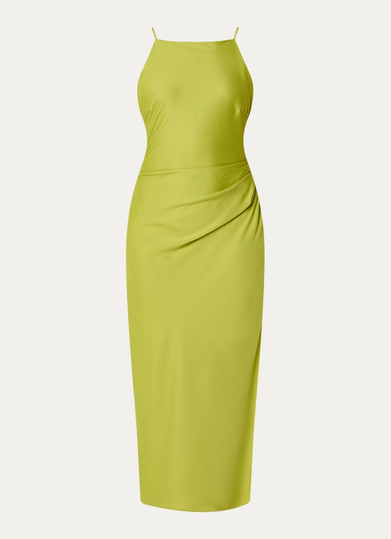 Modström Dames Danilla maxi jurk met cut-out detail in de kleur Lime
