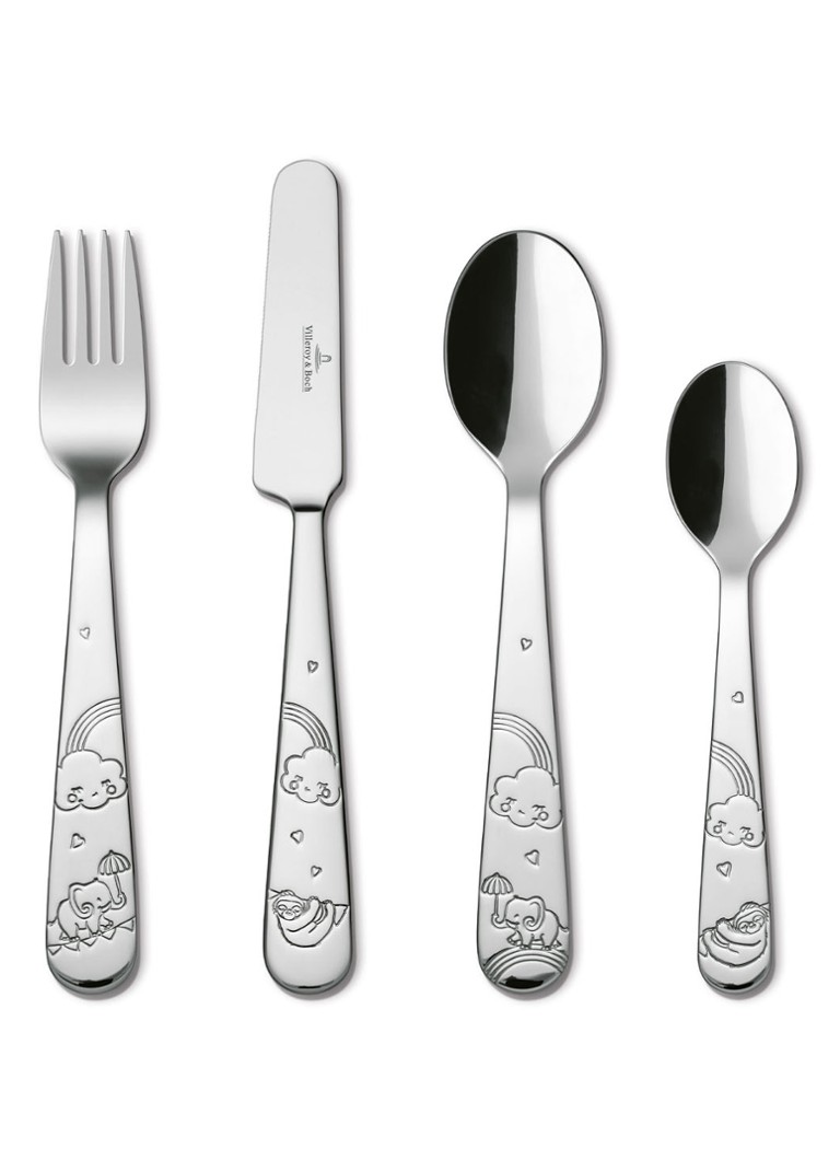 Villeroy & Boch Walk like an Elephant kinderbestek 4-delig Zilver - Deal